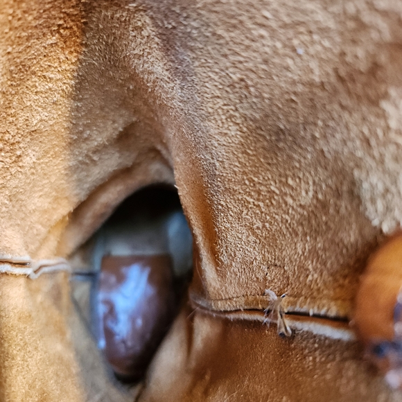Vintage Caramel Tan Leather Cowboy Western Boots Womens Size 8 Mens 6.5 - Picture 14 of 15